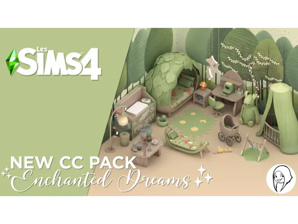 Mix Enchanted Dreams bedroom set - The Sims 4 Custom Content