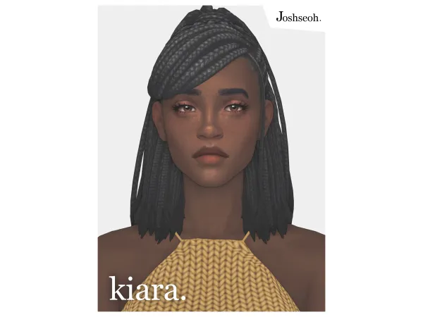 Maxis Match Kiara Hair by jo_se_oh - The Sims 4 Custom Content