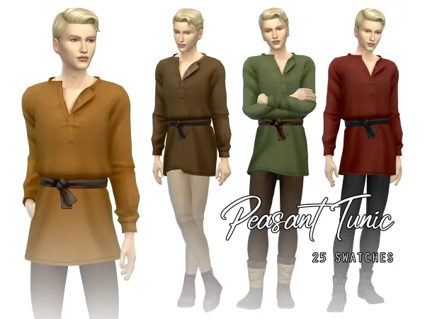 Mix Peasant Tunic by Naunakht - The Sims 4 Custom Content