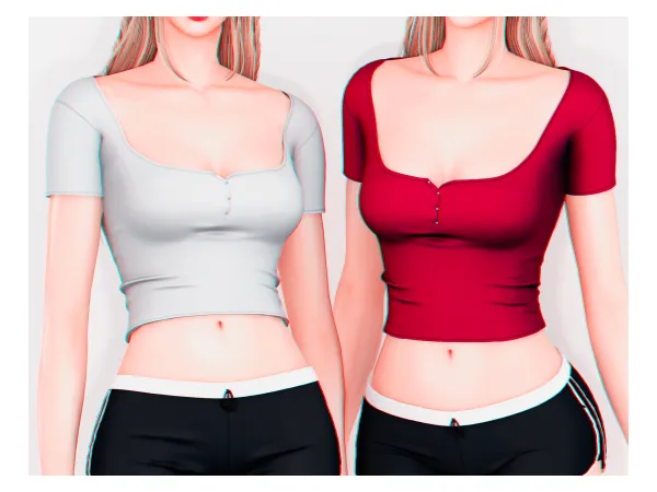 Alpha Gentleman Top - The Sims 4 Custom Content