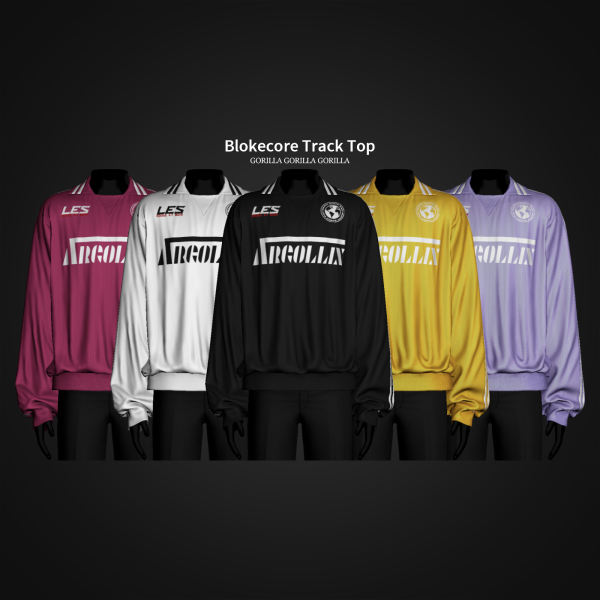 Alpha Blokecore Track Top by simsfinds - The Sims 4 Custom Content