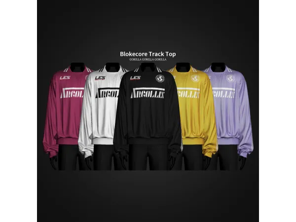 Alpha Blokecore Track Top by gorillax3 - The Sims 4 Custom Content