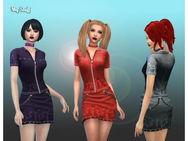 Maxis Match Goth Clothes by kiarazurk - The Sims 4 Custom Content
