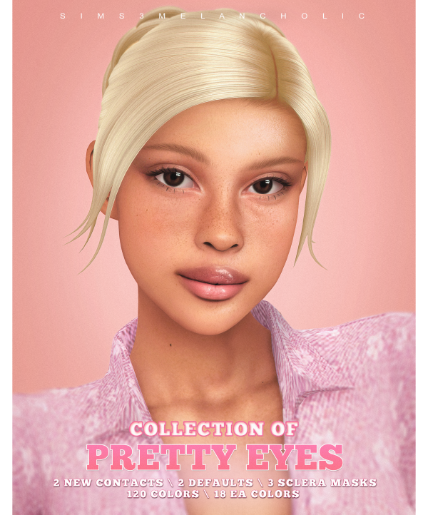 Mix PRETTY EYES COLLECTION by simsfinds - The Sims 4 Custom Content