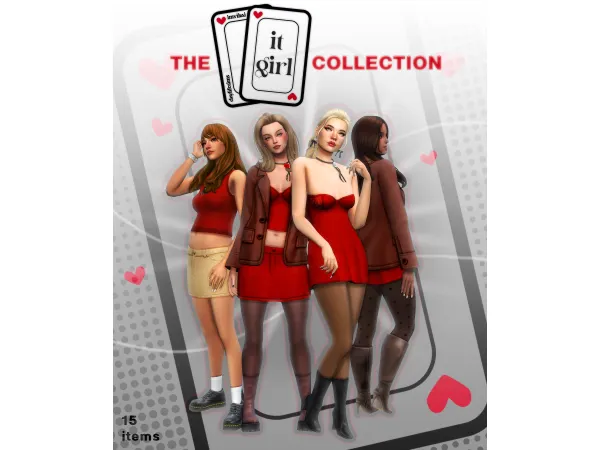 Maxis Match IT GIRL COLLECTION IMVIKAI DAYLIFESIMS by imvikai - The Sims 4 Custom Content