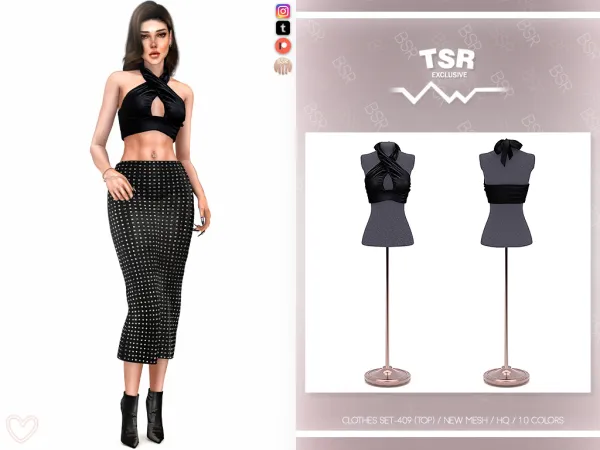 Alpha CLOTHES SET 409 BD1110 BD1111 - The Sims 4 Custom Content