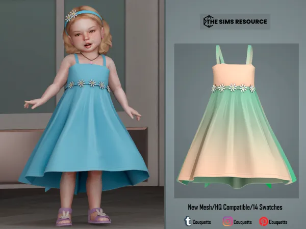 Alpha Ashira Dress - The Sims 4 Custom Content