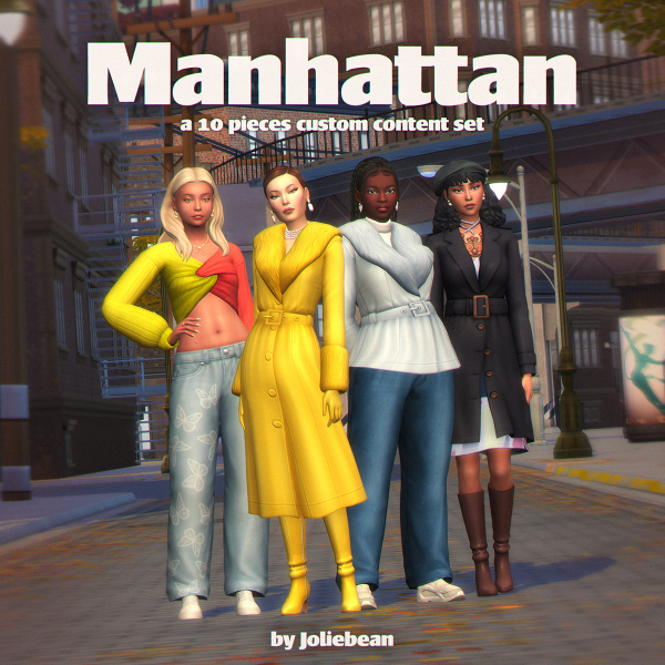 Maxis Match Manhattan Set by simsfinds - The Sims 4 Custom Content
