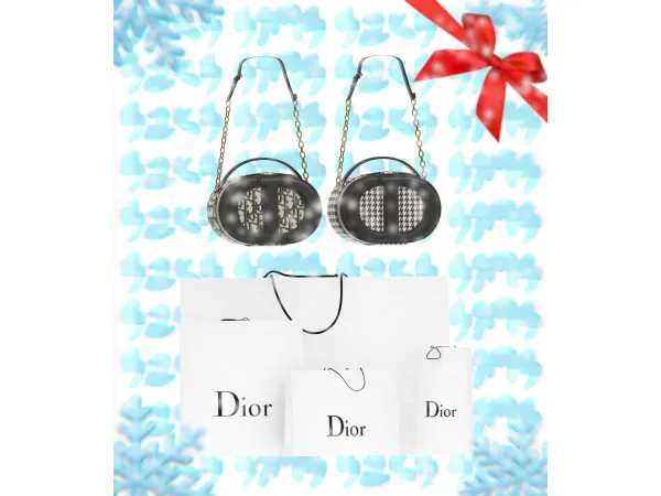 Alpha ADVENT CALENDAR DAY 4 CD Shopping Bag Set Free Gift by saks_sims - The Sims 4 Custom Content