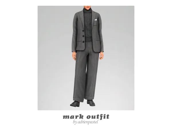 Maxis Match Mark Outfit by adrienpastel - The Sims 4 Custom Content