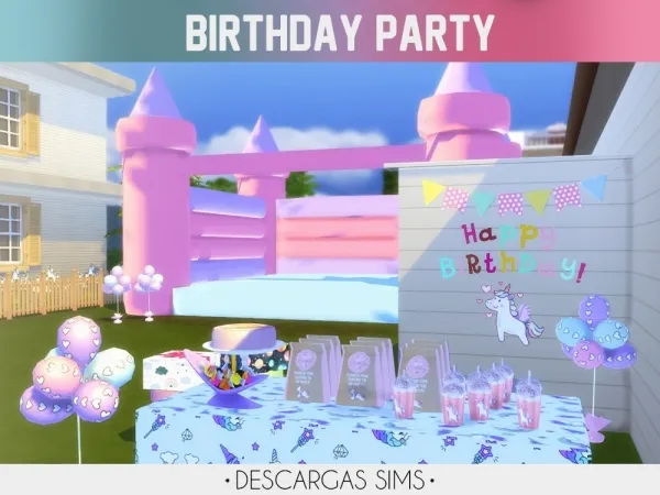 Alpha Birthday Party - The Sims 4 Custom Content