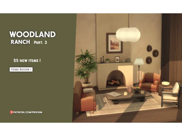 Maxis Match WOODLAND Ranch part 3 by pierisim - The Sims 4 Custom Content