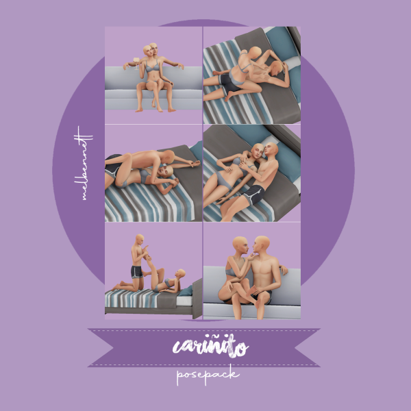 Alpha Cariñito Posepack by melbennett - The Sims 4 Custom Content