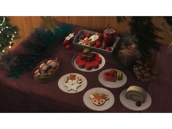 4t2 Cowbuild Advent Calendar 2021 Deco Desserts - The Sims 2 Custom Content