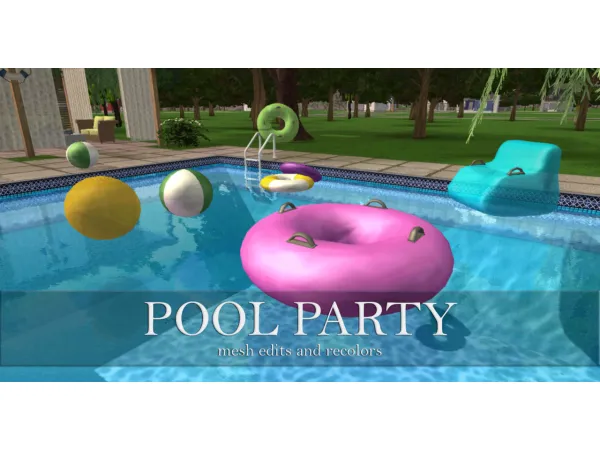 MLC PoolParty - The Sims 2 Custom Content