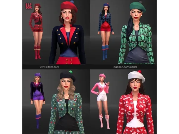 Sims 4 Maxis Match Conjuntos CC: 2023 November 3 - Xmas Set