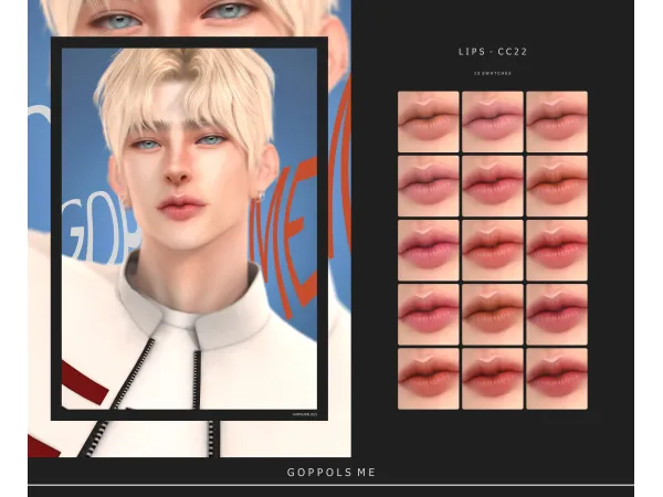 Mix GPME GOLD Lips CC22 by goppolsme - The Sims 4 Custom Content