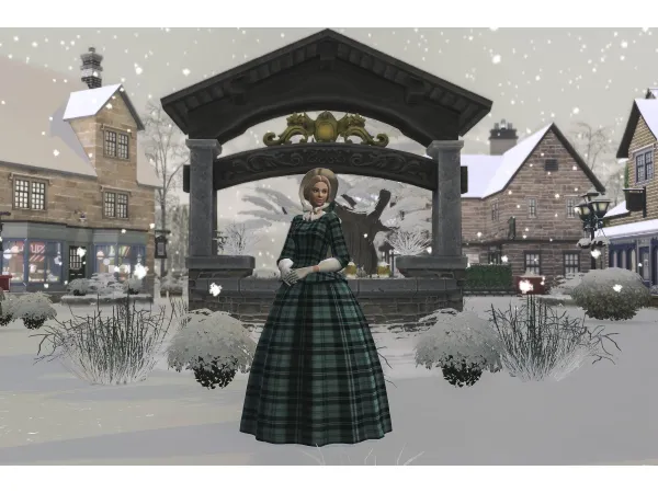 Mix Advent Calendar 2023 Day III Robe de Honorine by thornoliachronicles - The Sims 4 Custom Content