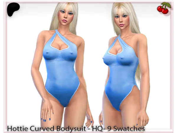 Alpha E girl AUNTUM Curved Bodysuit by harmoniasims4 - The Sims 4 Custom Content