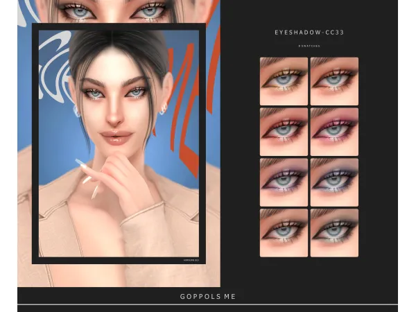 Alpha GPME GOLD Eyeshadow 33 by goppolsme - The Sims 4 Custom Content