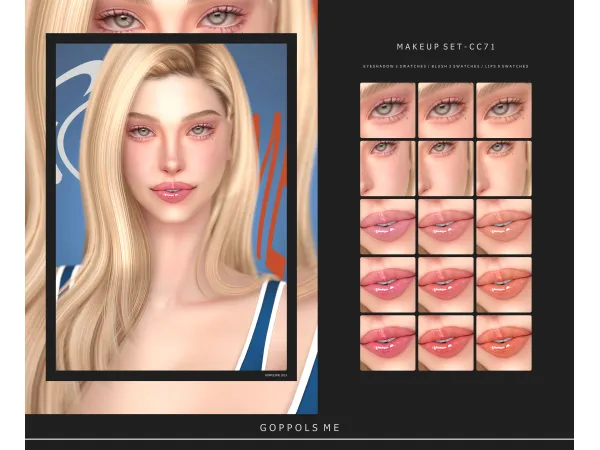 Mix GPME GOLD MAKEUP SET CC71 by goppolsme - The Sims 4 Custom Content