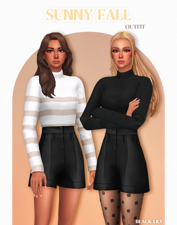 Maxis Match Sunny Fall Oufit by simsfinds - The Sims 4 Custom Content