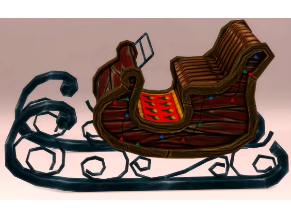 Mix Decorative Christmas Sleigh Jennisims by Jennifer - The Sims 4 Custom Content
