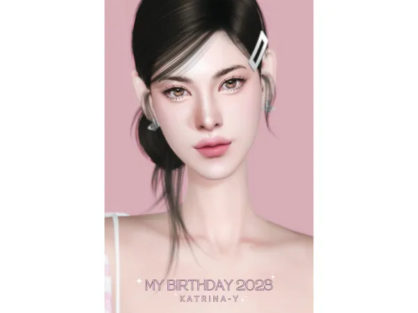 Alpha MY BIRTHDAY 2023 little gift by katrina_y - The Sims 4 Custom Content
