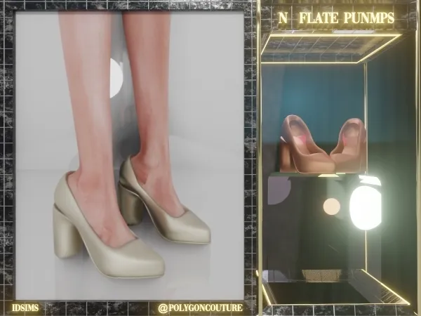 Alpha N'Flate Pumps by polygoncouture - The Sims 4 Custom Content