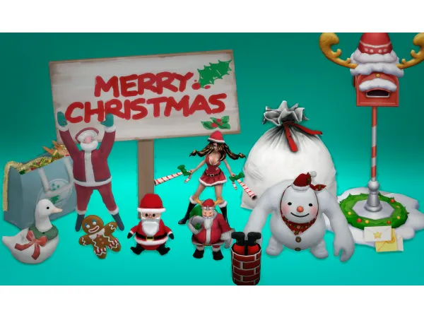 Mix Christmas Goodies (12 ITEMS) Jennisims by Jennifer - The Sims 4 Custom Content