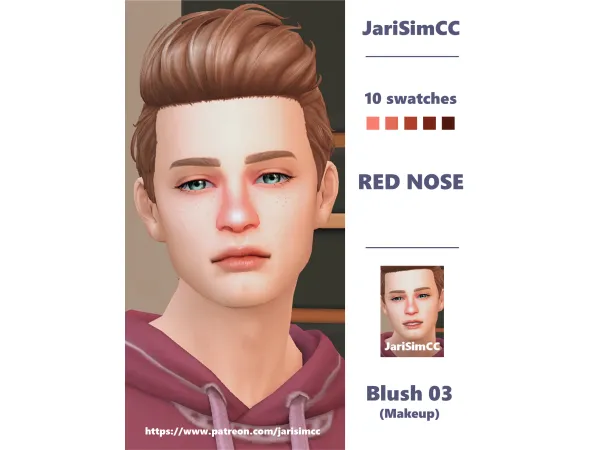 Maxis Match JariSimCC Blush 03 by jarisimcc - The Sims 4 Custom Content