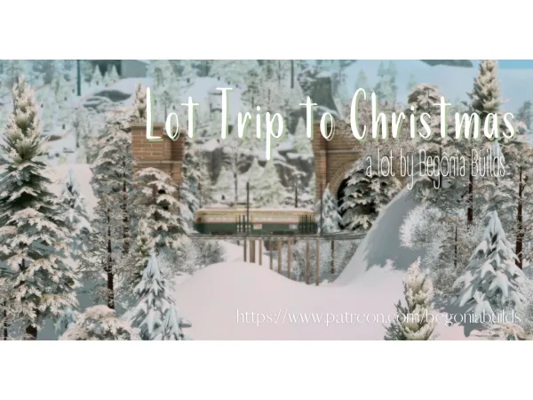 Mix Gift Trip to Christmas Files Free by begoniabuilds - The Sims 4 Custom Content