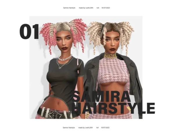 Maxis Match Samira Hairstyle by leahlillith - The Sims 4 Custom Content