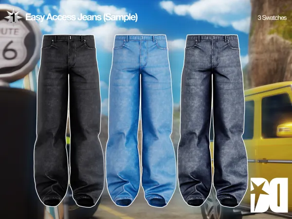 Alpha Jeans (Sample) by decvyed - The Sims 4 Custom Content