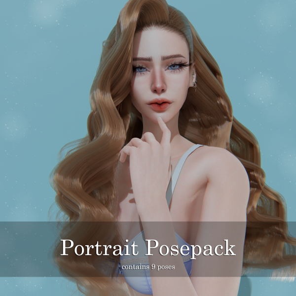 Mix Portrait Posepack FREE by bommie-sims - The Sims 4 Custom Content