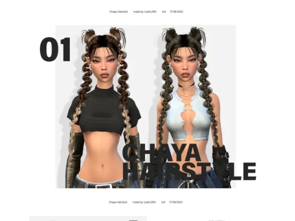 Alpha Chaya Hairstyle by leahlillith - The Sims 4 Custom Content