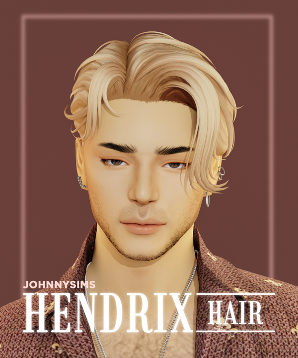 Maxis Match Hendrix Hair by simsfinds - The Sims 4 Custom Content