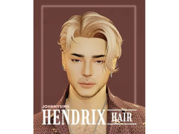Maxis Match Hendrix Hair by johnnysims - The Sims 4 Custom Content