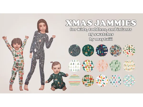 Maxis Match Xmas Jammies by maytaiii - The Sims 4 Custom Content