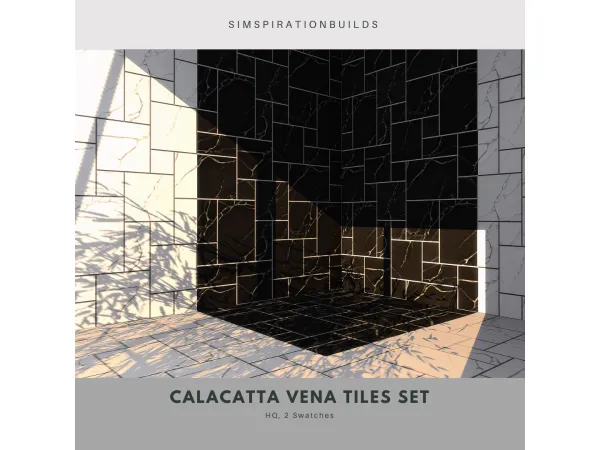 Calacatta Vena Tiles Set by simspirationbuilds