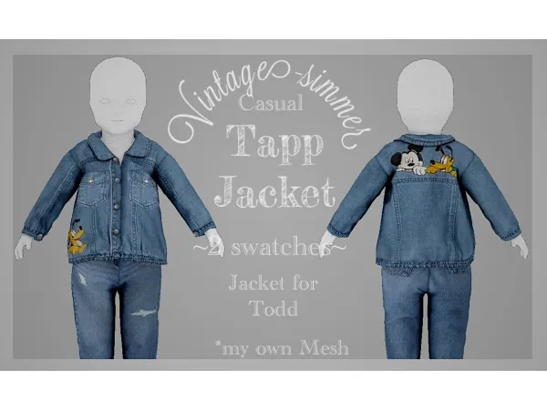 Alpha ˏˋTapp Jacket ˎˊ by Karolina - The Sims 4 Custom Content