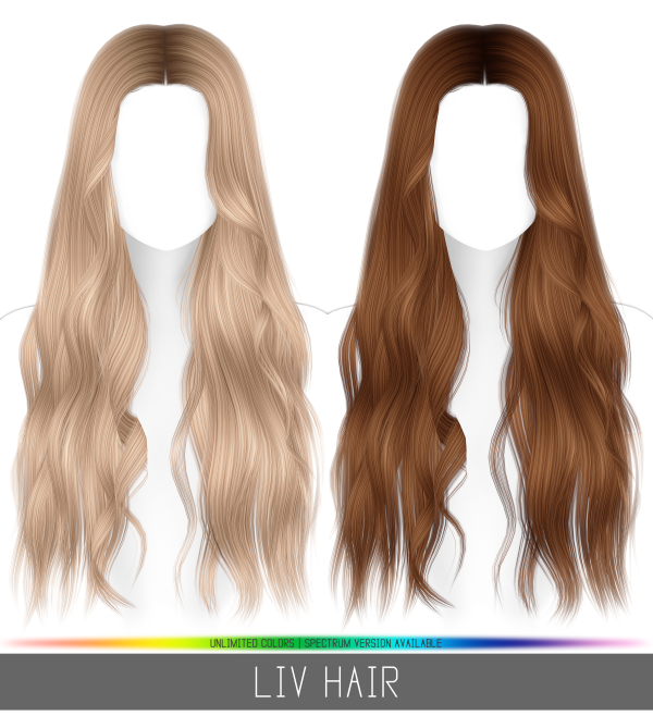 Alpha LIV HAIR by simsfinds - The Sims 4 Custom Content
