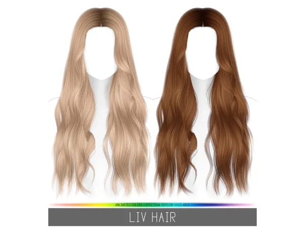 Alpha LIV HAIR by simpliciaty - The Sims 4 Custom Content