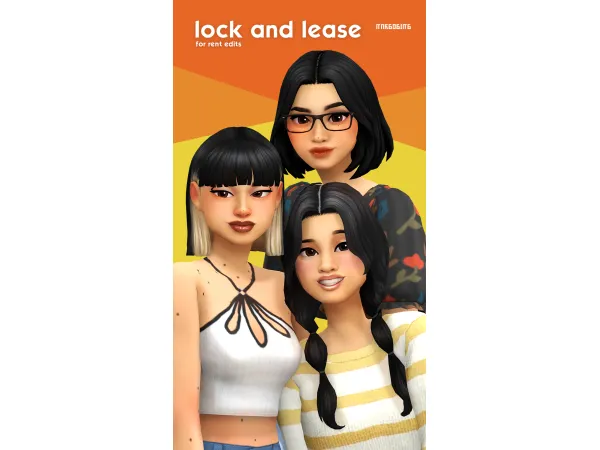 Maxis Match lock and lease by marso - The Sims 4 Custom Content