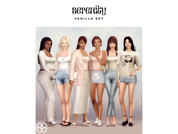 Maxis Match Vanilla Set (14 items) by serenitycc - The Sims 4 Custom Content