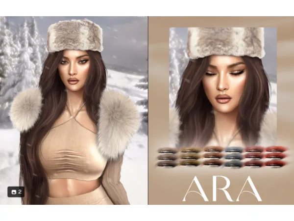 Alpha ARA EYESHADOW by LabbelSims - The Sims 4 Custom Content