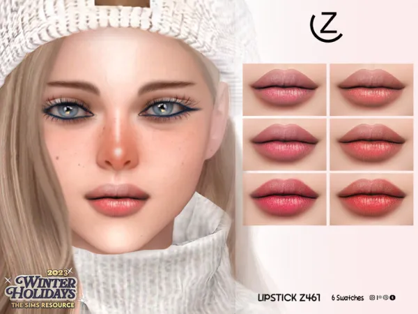 Alpha ZENX EYEBROW Z58 LIPSTICK Z461 EYELINER Z46 MOLES Z24 NOSE MASK Z23 - The Sims 4 Custom Content