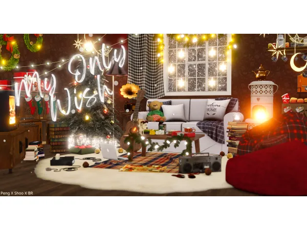 Alpha [Sims4 blender scene] My Only Wish by shooooobaby - The Sims 4 Custom Content