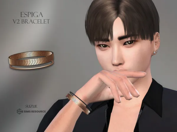 Alpha Espiga Bracelet - The Sims 4 Custom Content