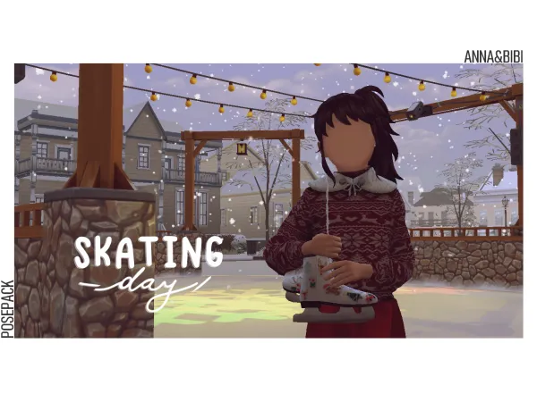 Mix Skating Day Posepack [AnnaBibi] by anna_bibi - The Sims 4 Custom Content